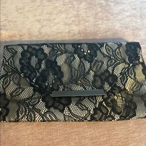 McClintock Black Lace Clutch